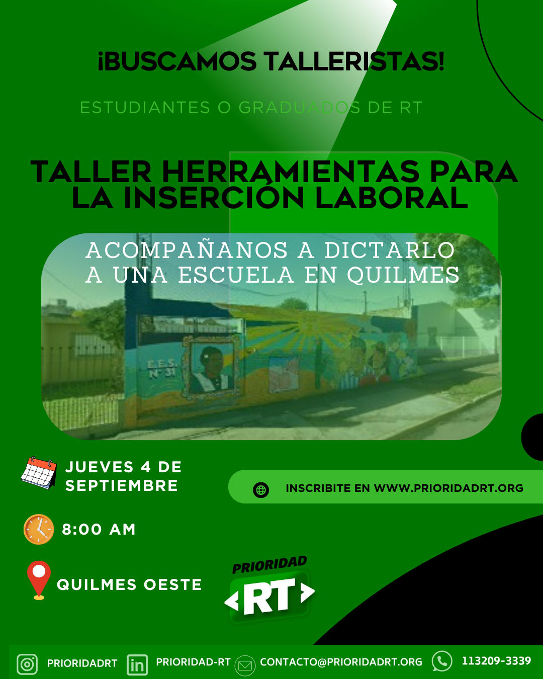 Taller Herramientas para la Inserción Laboral en Quilmes
