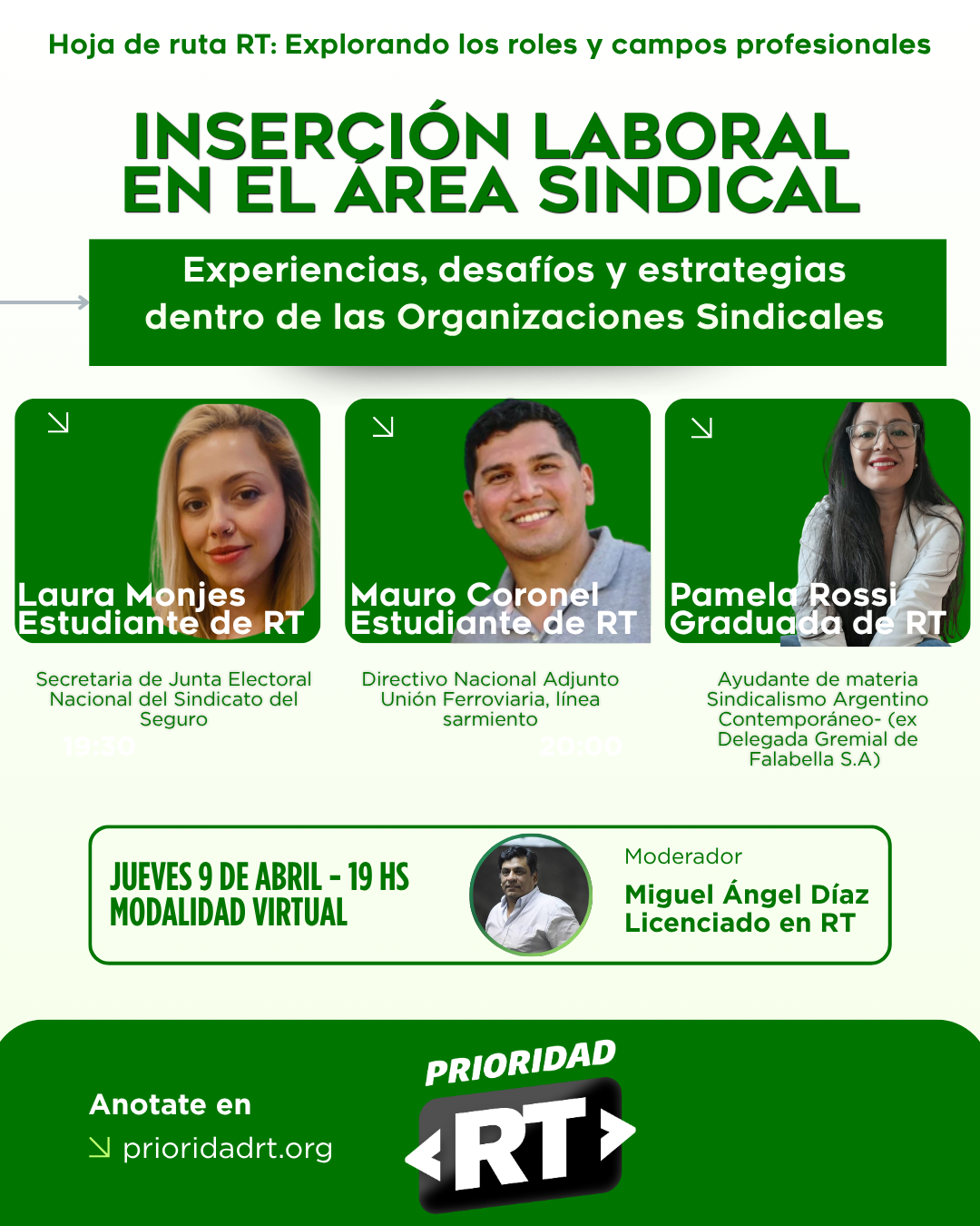 Inserción laboral en el área sindical: experiencias, desafíos y estrategias.