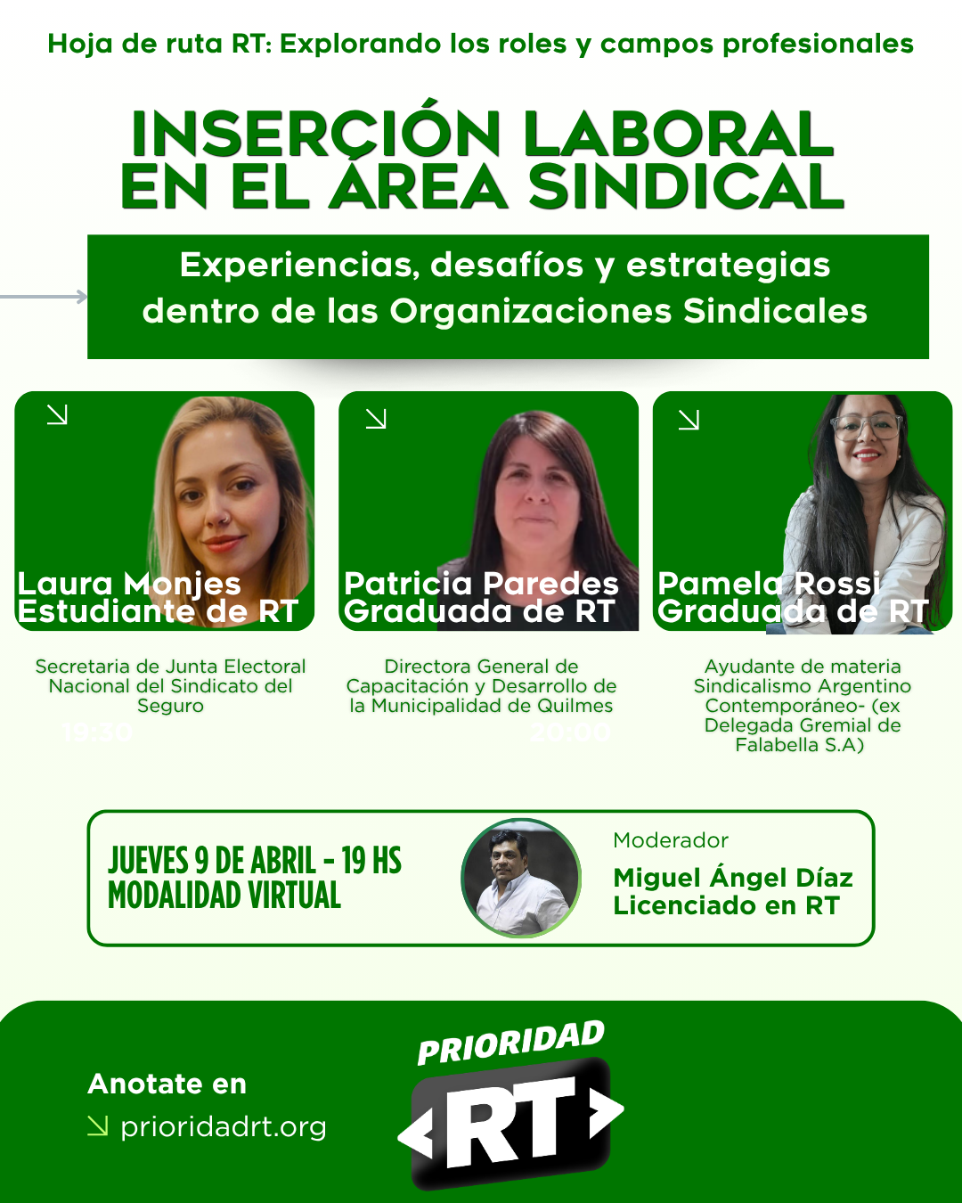 Inserción laboral en el área sindical: experiencias, desafíos y estrategias.
