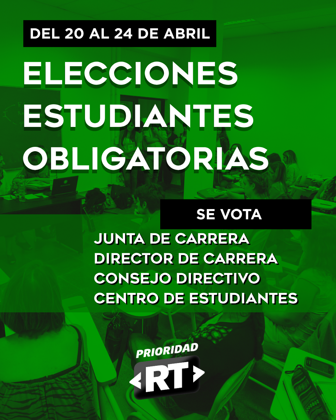 ELECCIONES ESTUDIANTES OBLIGATORIAS 2026
